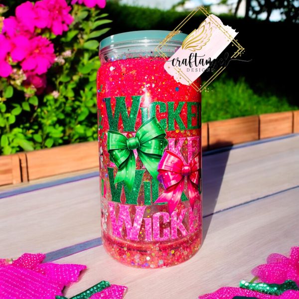 16 oz Wicked Glow in the dark Snowglobe cup - Image 5